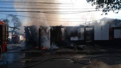 Vecinos del lugar alertaron del incendio al Cuerpo de Bomberos.