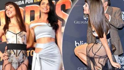 Camila Sodi sorprendió en la premier de 'Compadres' con un vestido que la puso en apuros. Muchos dicen que quiso opocar a Aislinn Derbez.
