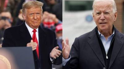 Ayer, el presidente Trump estuvo en un mitin en Pensilvania. El demócrata Joe Biden mantuvo ayer un perfil bajo y no ofreció comparecencias en campañas.