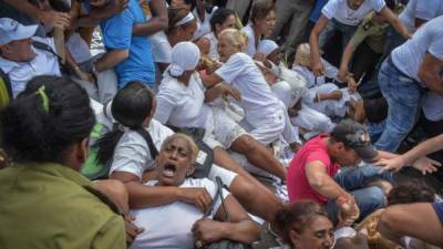 Varios manifestantes fueron detenidos por la Policía cubana.