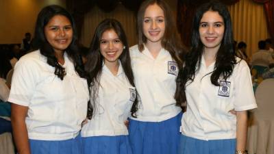 Alejandra Castañeda, Angely Rodríguez, Evelyn Villatoro y María Fernández.