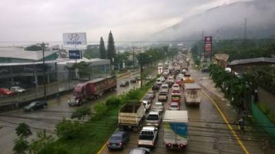 En San Pedro Sula, ciudadanos han reportado lluvias en horas de la madrugada.