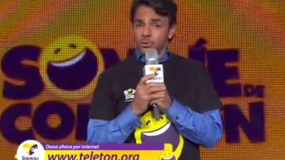 Eugenio Dérbez en la Teletón.