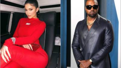 Kylie Jenner y Kanye West. Fotos: Instagram/AFP