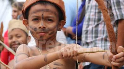 Los más pequeños se inspiran en la valentía que tuvo el cacique Lempira.