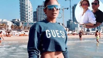 JLo y su querido ARod aprovecharon una de las paradas en la gira de la diva en Tel Aviv el pasado 01 de agosto para viajar a Tierra Santa con sus respectivos retoños.En las imágenes compartidas por la cantante y el ex pelotero de los Yankees en sus cuentas en Instagram se ve a la familia visitando algunos de los mayores atractivos de Israel.