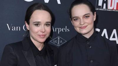 Ellen Page y su ahora esposa Emma Portner.// Foto archivo.