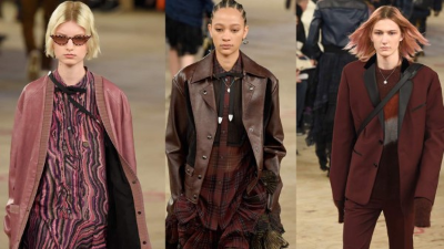 Los motivos también se vieron en sacos y, más sorpresivo, en bolsos, accesorios que en Coach suelen ser más sobrios.