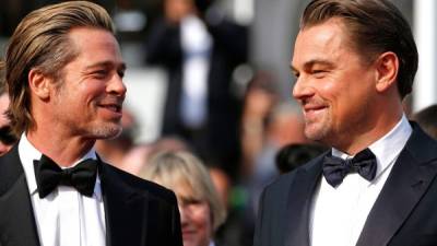 Brad Pitt y Leonardo DiCaprio. AFP/Archivo