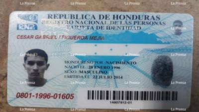 Identidad de César Gabriel Figueroa Mejía.