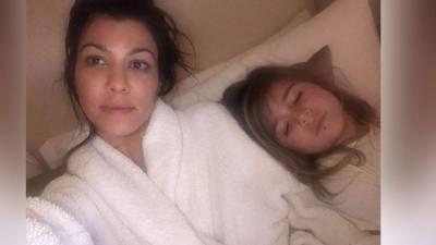 Kourtney no ha querido dar explicaciones para aclarar si ha permitido que la niña se perfore realmente el labio.