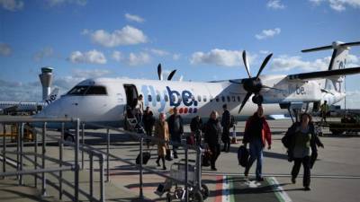 Imagen de Flybe, la mayor aerolínea regional de Europa.