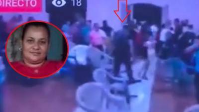 En imagen aparece un hombre saliendo de la iglesia y aparentemente cargando una arma de fuego.