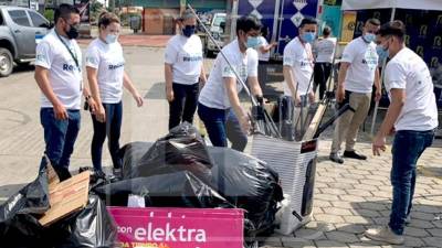 Se recolectaron plásticos, metal, papel, cartón y vidrio.