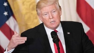 Trump anticipó hoy que solicitará un incremento 'histórico' en el gasto en Defensa.