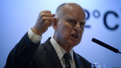 El Gobernador de California, Jerry Brown. AFP