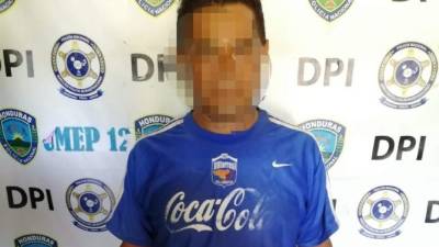 El detenido fue presentado por las autoridades.