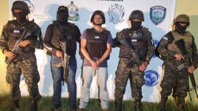 El extraditable José Adalid Amaya cuando fue capturado el mes anterior.