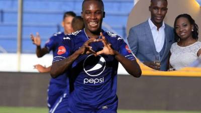 El delantero Rubilio Castillo se casó con Angie García. Fotos archivo/Instagram