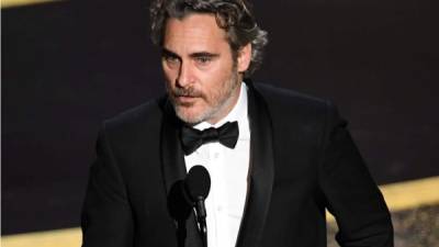 Joaquin Phoenix se llevó su primer Óscar por 'Joker'.