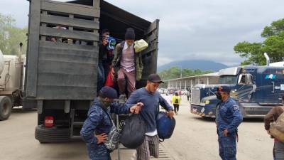 Los migrantes formaban parte de una caravana que salió ayer sábado de Honduras compuesta por casi 800 personas en dos grupos, en busca de llegar a Estados Unidos para tener mejores condiciones de vida.