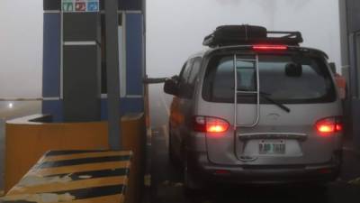 Estación de peaje en Siguatepeque.