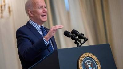 En la imagen un registro del presidente de Estados Unidos, Joe Biden.