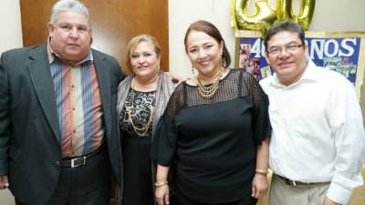 Fredy Marcos, Suyapa Regalado, María del Carmen Rodríguez y Julio Bonilla.