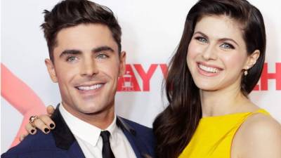 Efron y Daddario (d) compartieron set en la película 'Baywatch'.// Foto archivo.