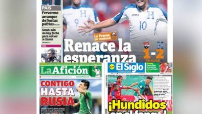 Concacaf vibró el viernes con una intensa jornada de Concacaf en donde México selló su pase al Mundial, por su parte Costa Rica y Honduras ganaron y Panamá se encuentra en problemas y ahora sin opciones de repchaje. No te pierdas lo que dice la prensa escrita este sábado mediante sus portadas.