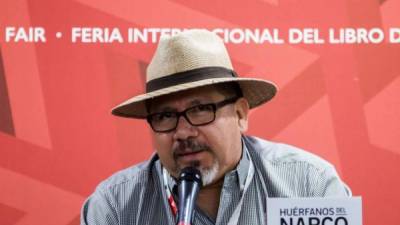 Foto en vida del periodista mexicano Javier Valdez, especialista en narcotráfico.