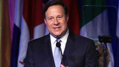 El presidente de Panamá, Juan Carlos Varela.