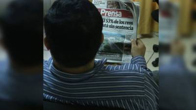 Marcio Enamorado ofreció su testimonio ante periodistas de Diario LA PRENSA en las oficinas de San Pedro Sula del Colegio de Abogados de Honduras (CAH), institución que también conoce su caso.