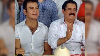 Salvador Nasralla y Manuel Zelaya Rosales.