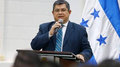 Leonel Ayala, ministro de Gobernación y Justicia de Honduras.