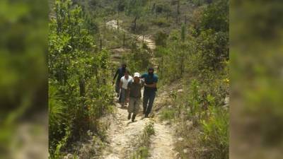 Foto del lugar donde se realizó la operación que dio con la captura de los supuestos secuestradores.