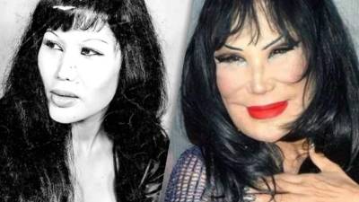 Ahora que presumió una nueva cirugía en su rostro, hacemos un recuento de como ha ido transformándose la famosa vedette mexicana.