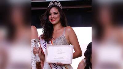 Scarlett Contreras quedó en el tercer lugar del Miss Charity Queen 2018.
