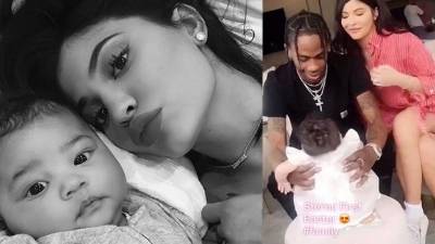 Stormi es la primera hija de Kylie Jenner y su novio, Travis Scott.// Fotos redes