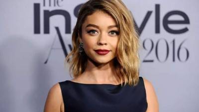 La actriz Sarah Hyland.