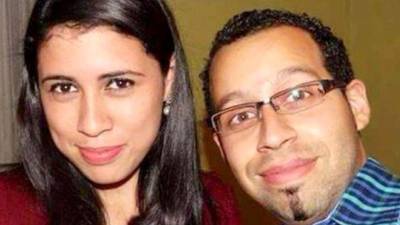 Gustavo Zelaya con su novia Francis Hernández.