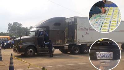 La Policía Nacional de Honduras decomisó este martes más de 120 kilos de cocaína que venían ocultos en un tráiler cerca de sector de Corinto, paso fronterizo con Guatemala, y cuyo conductor, de nacionalidad guatemalteca, se dio a la fuga.