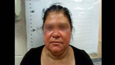 La hondureña, cuya identidad no fue dada a conocer, en una fotografía proporcionada por las autoridades norteamericanas.