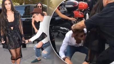 Vitalii Sediuk le besó el trasero a Kim Kardashian.