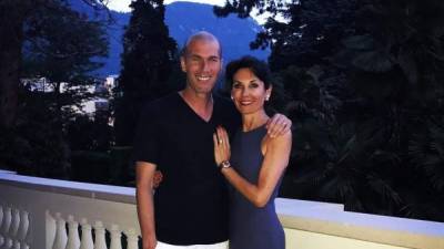 Zinedine Zidane y Veronique Fernández tienen 24 años de matrimonio. Foto Instagram.