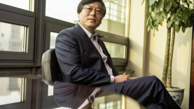 Yang Yuanqing, el presidente ejecutivo de Lenovo, en la sede de la empresa en Beijing.
