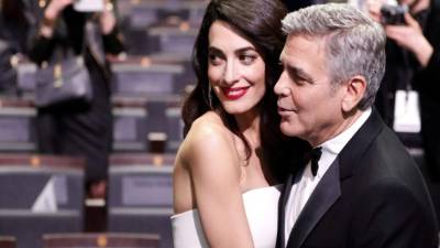 El actor George Clooney y su mujer Amal Clooney. EFE/Archivo