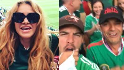 Celebridades mexicanas celebraron el gane de México en su primer partido en el Mundial de Rusia 2018 este domingo 17 de junio.