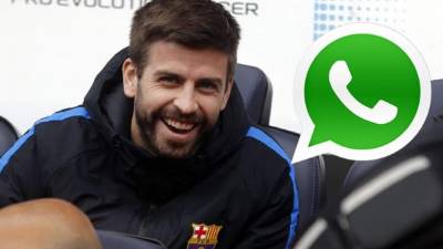 Piqué confiesa que tiene un grupo de WhatsApp con jugadores del Real Madrid.