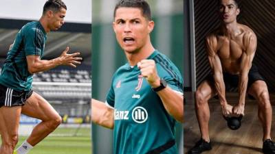 Tras varios días de cuarentena por el coronavirus, Cristiano Ronaldo está de regreso y ha causado revuelo al informarse que volvió más fuerte que nunca. El crack portugués implmentó un increíble método de trabajo que salió a la luz pública. Fotos Juvents.com